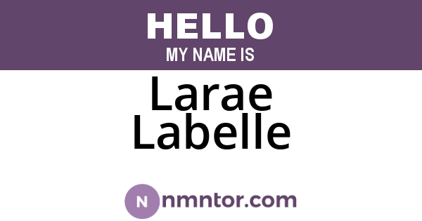 Larae Labelle