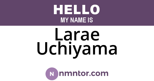 Larae Uchiyama