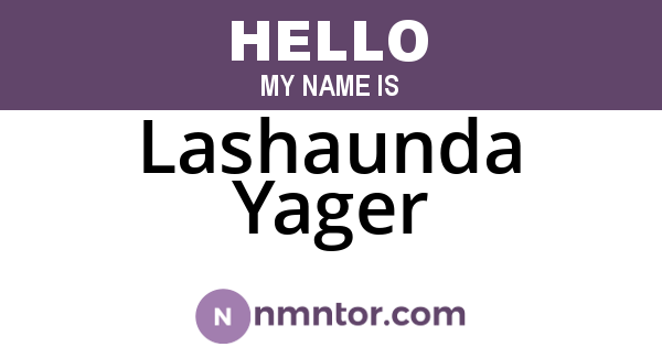 Lashaunda Yager