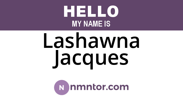 Lashawna Jacques