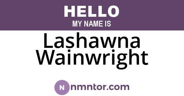 Lashawna Wainwright