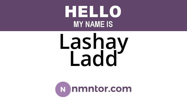 Lashay Ladd