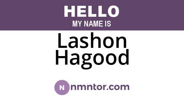 Lashon Hagood