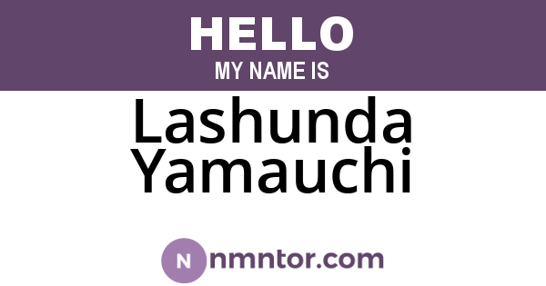 Lashunda Yamauchi