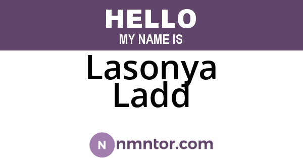 Lasonya Ladd