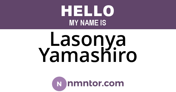 Lasonya Yamashiro