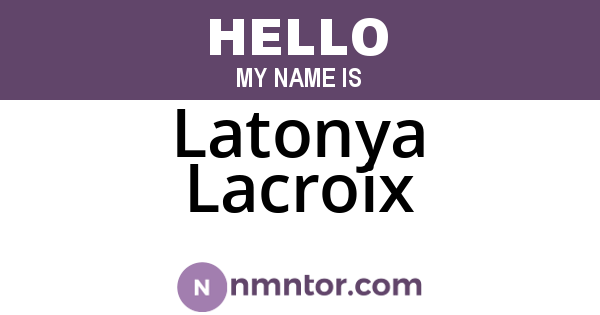 Latonya Lacroix