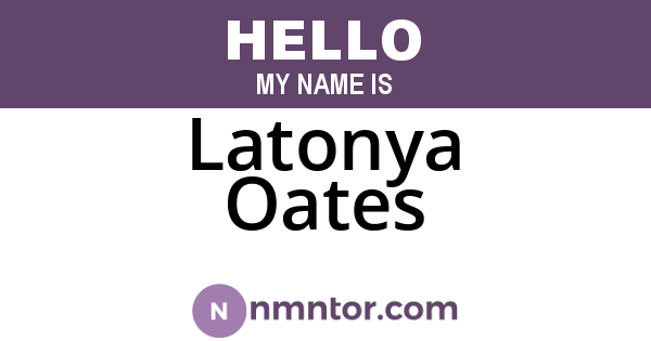 Latonya Oates