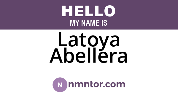 Latoya Abellera