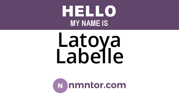 Latoya Labelle