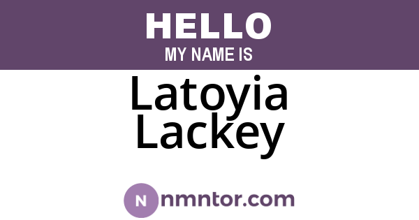 Latoyia Lackey
