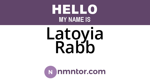 Latoyia Rabb