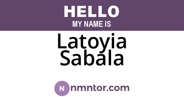 Latoyia Sabala