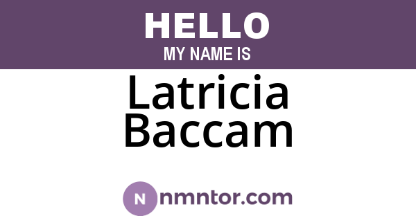 Latricia Baccam
