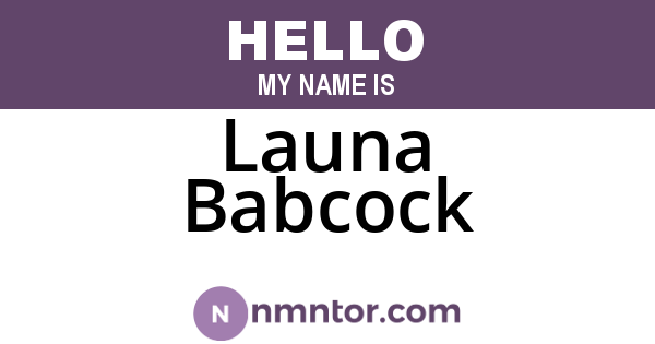 Launa Babcock