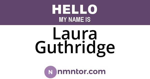 Laura Guthridge