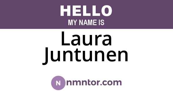 Laura Juntunen