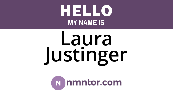 Laura Justinger