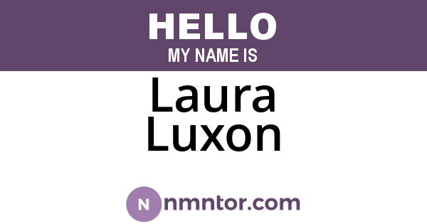 Laura Luxon