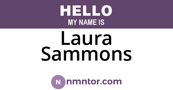Laura Sammons