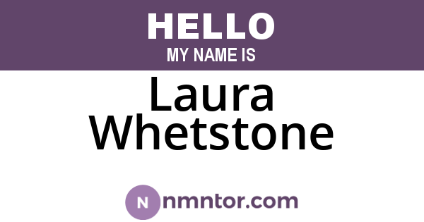 Laura Whetstone