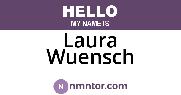 Laura Wuensch