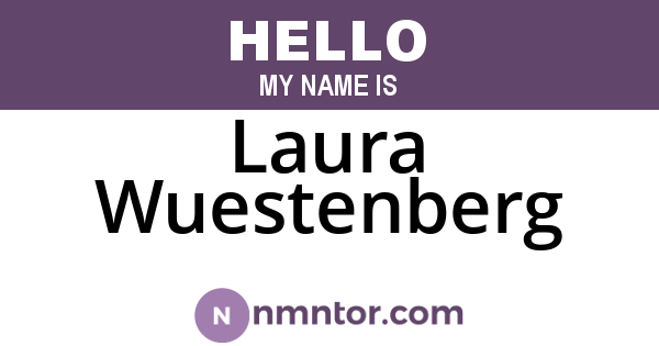 Laura Wuestenberg