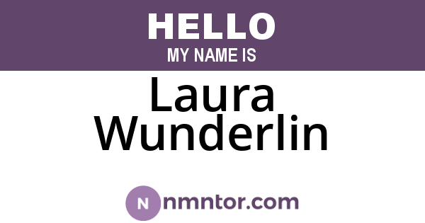 Laura Wunderlin