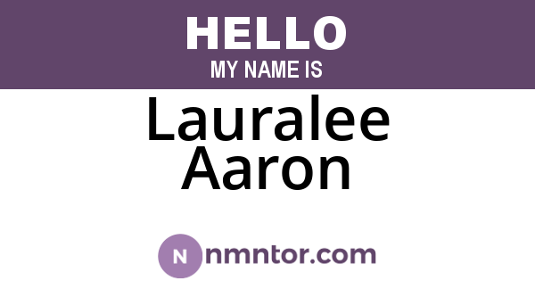 Lauralee Aaron