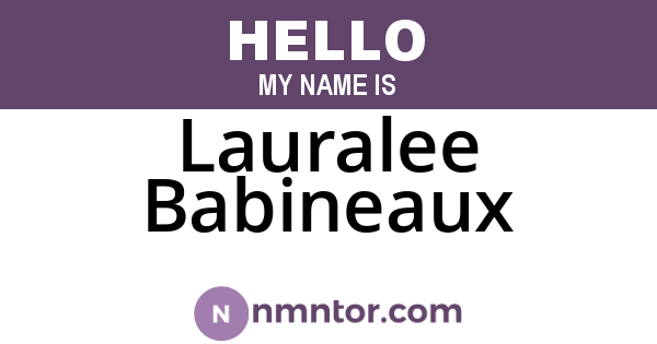 Lauralee Babineaux
