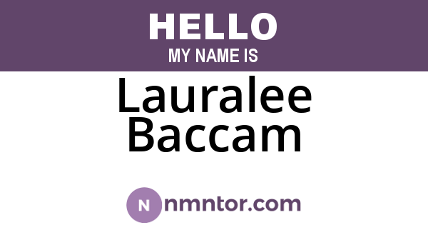 Lauralee Baccam