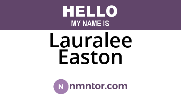 Lauralee Easton