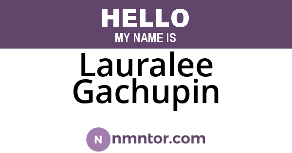 Lauralee Gachupin