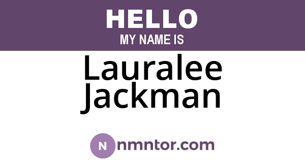 Lauralee Jackman
