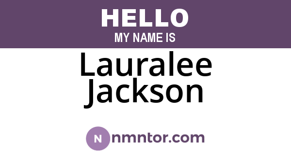 Lauralee Jackson