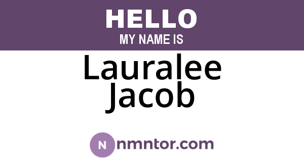 Lauralee Jacob