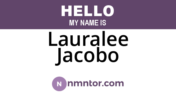 Lauralee Jacobo