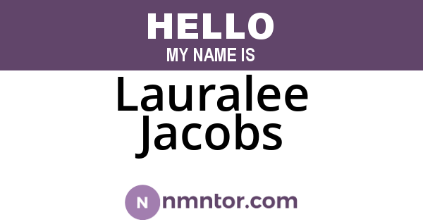 Lauralee Jacobs