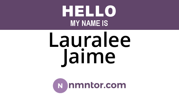 Lauralee Jaime