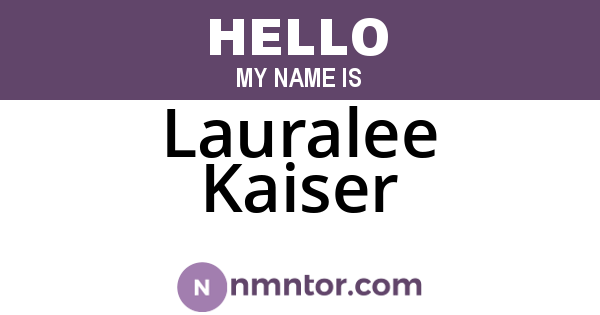 Lauralee Kaiser