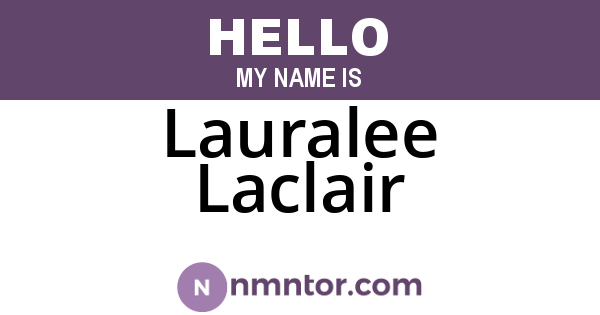 Lauralee Laclair