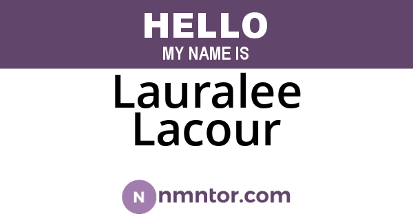 Lauralee Lacour