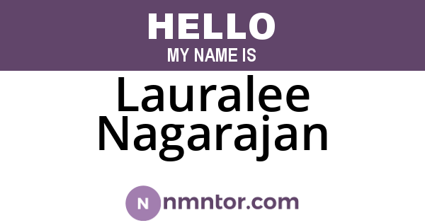 Lauralee Nagarajan