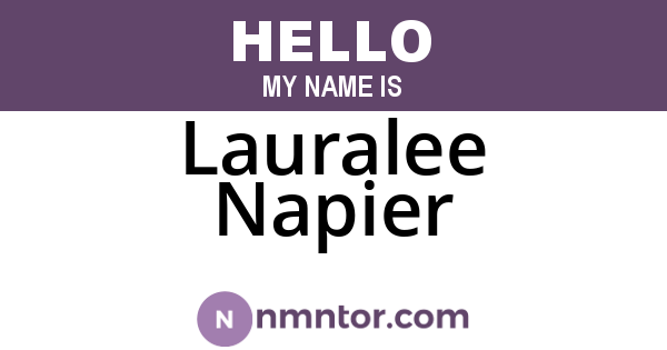 Lauralee Napier