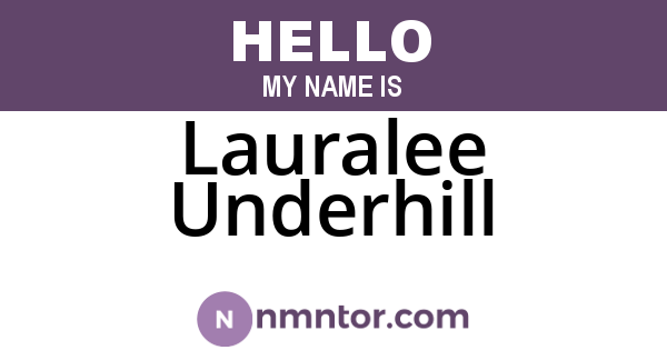 Lauralee Underhill