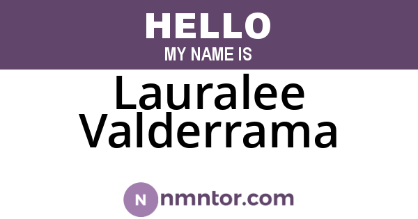 Lauralee Valderrama