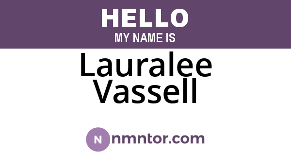 Lauralee Vassell