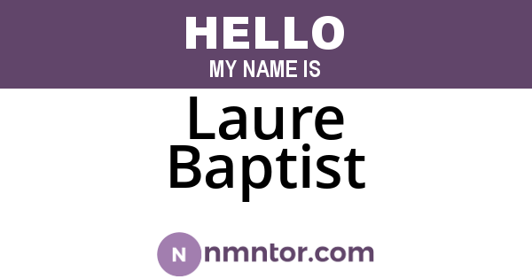 Laure Baptist