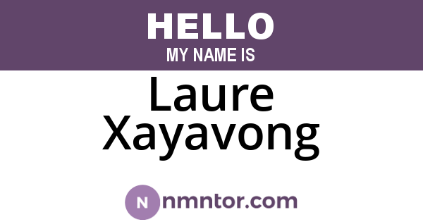 Laure Xayavong