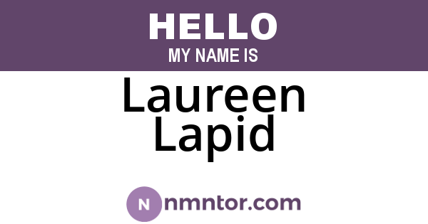 Laureen Lapid